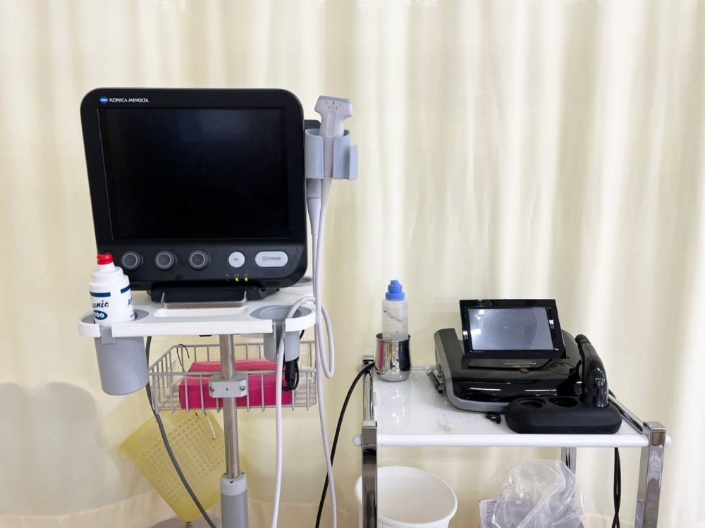リハビリテーション室-物理療法2-超音波診断装置と超音波治療器